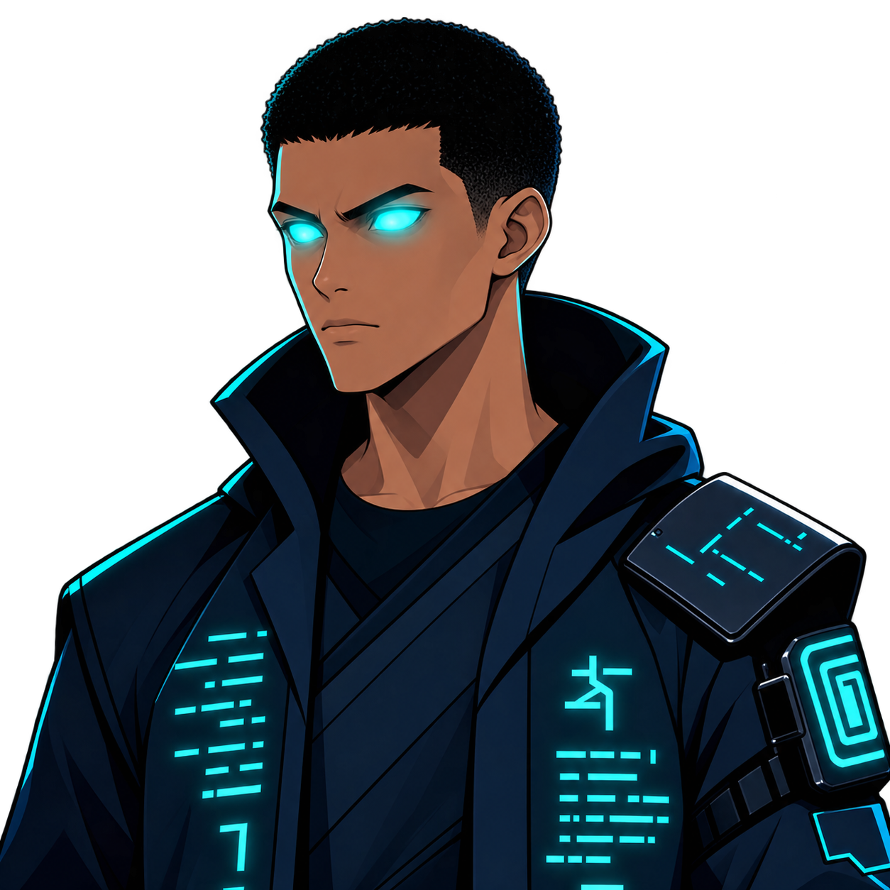 Flame Striker, portrait facing left