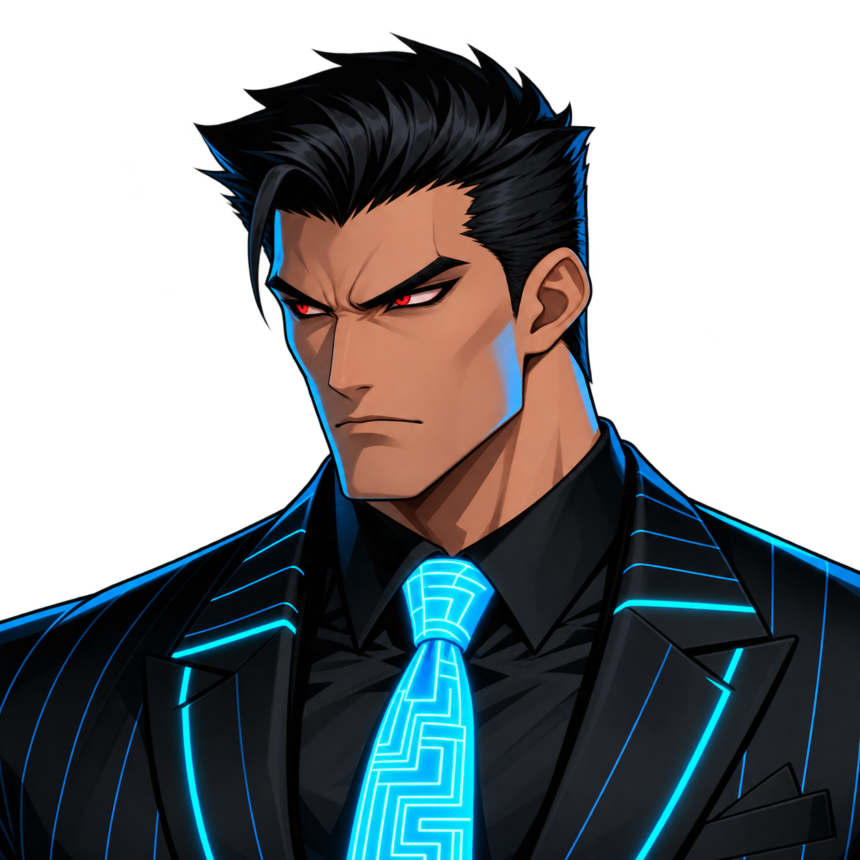 Lead Brawler, portrait facing left